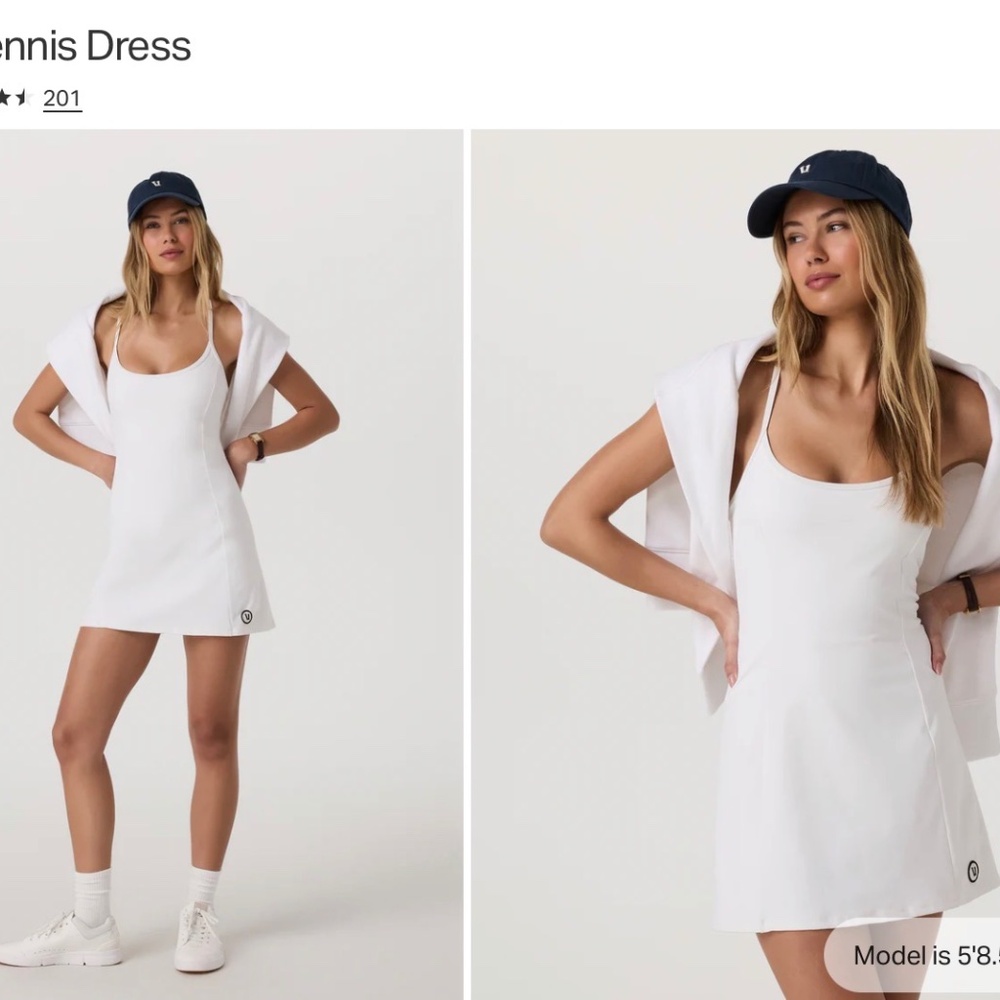 Vuori One Shot Tennis Dress - XS White